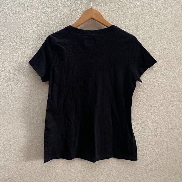 Colorado Rockies Baseball MLB Majestic V-Neck T-Shirt Size Medium NWT Black - Picture 3 of 3